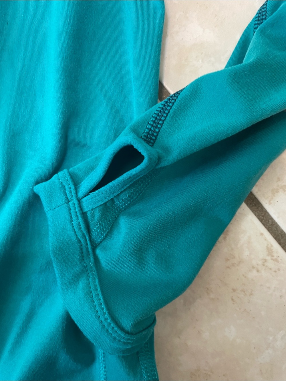 Nike Teal Half-Zip Long Sleeve Run Top - Picture 3 of 4